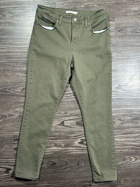 LEVI’S Olive Green 311 SHAPING SKINNY Stretch 5 Pocket Jeans 31